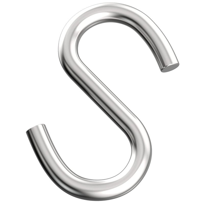 Axe Sickle 304 Stainless Steel 3 Inch S Hooks Heavy Duty Hanging Hook S Shaped Utility Hook for Hanging and Utility Use, Loads up to 550 lbs, 4 Pcs - Image 2